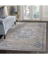 Safavieh Brentwood BNT867 Light Gray and Blue 5'3" x 7'6" Area Rug