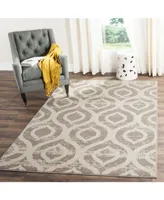 Safavieh Amsterdam AMS107 Ivory and Mauve 5'1" x 7'6" Outdoor Area Rug