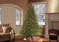 Puleo 9FT Pre-Lit Franklin Fir Artificial Christmas Tree