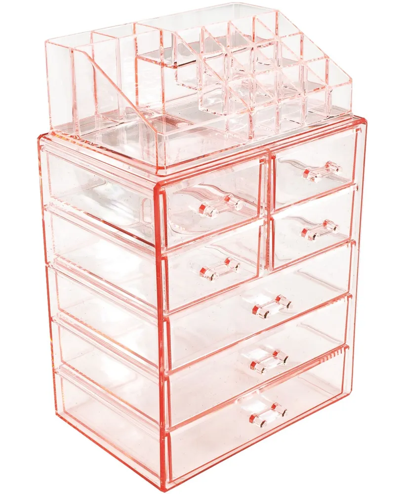 Sorbus Acrylic Cosmetics Makeup and Jewelry Storage Case Display