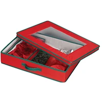 Household Essentials Holiday China Storage Tabletop Set Chest