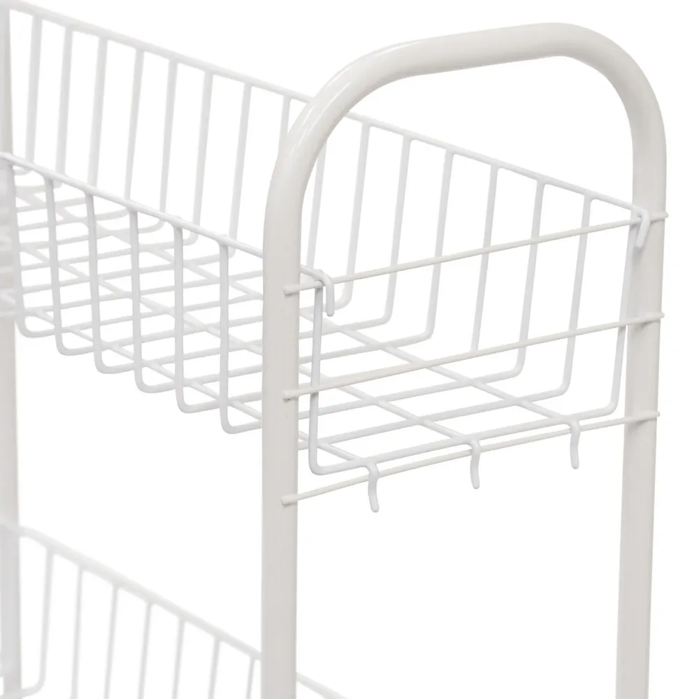 Household Essentials Slimline 3-Shelf Utility Cart