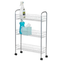 Household Essentials Slimline 3-Shelf Utility Cart
