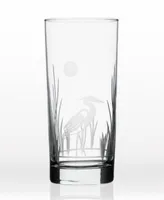 Rolf Glass Heron Set Of 4 Glasses Collection