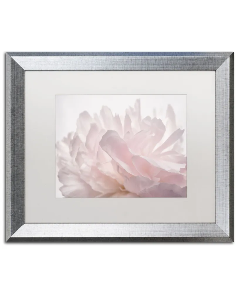 Cora Niele 'Pink Peony Petals V' Matted Framed Art - 20" x 16" x 0.5"