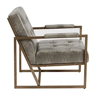 York Tufted Lounge Armchair