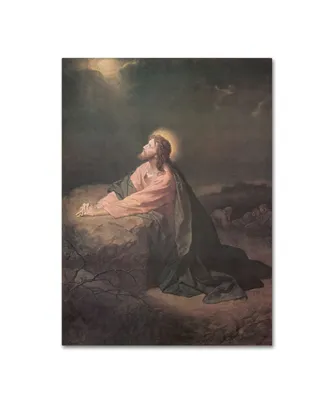 Heinrich Hofmann 'Christ in the Garden of Gethsemane' Canvas Art