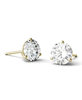 Moissanite Martini Stud Earrings (3 ct. t.w. Diamond Equivalent) in 14k white or yellow gold