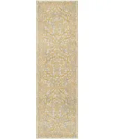 Safavieh Evoke EVK242 Ivory and Gold 2'2" x 7' Runner Area Rug