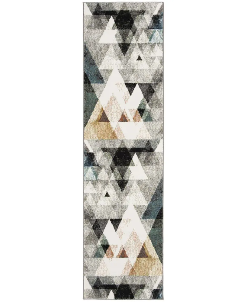 Safavieh Porcello PRL6938 Grey and Blue 2'3" x 8' Runner Area Rug