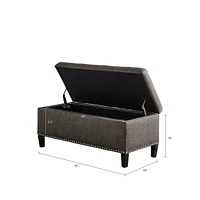 Catarina Fabric Storage Bench