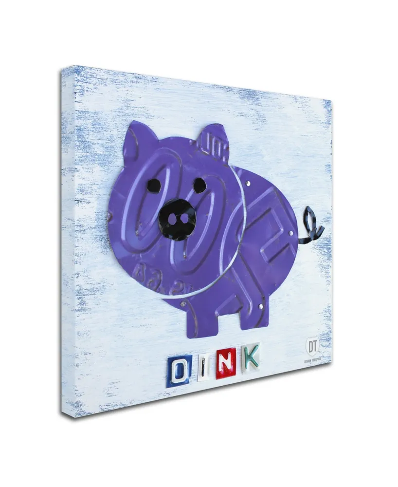 Design Turnpike 'Oink the Pig' Canvas Art - 14" x 14" x 2"