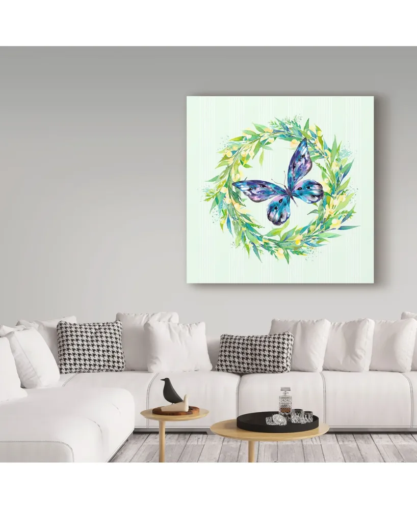 Irina Trzaskos Studio 'Butterfly Iii' Canvas Art - 18" x 18" x 2"