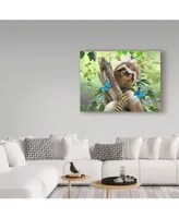 Howard Robinson 'Happy Sloth' Canvas Art - 19" x 14" x 2"