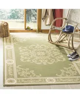 Safavieh Courtyard CY2914 Olive and Natural 5'3" x 7'7" Outdoor Area Rug