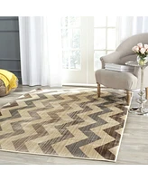 Safavieh Infinity INF591 Yellow and Brown 5'1" x 7'6" Area Rug