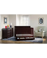 Graco Hadley 5-in-1 Convertible Crib with Drawer (White) –Crib Combo