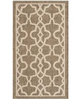 Safavieh Courtyard CY6071 Mocha and Beige 2' x 3'7" Outdoor Area Rug