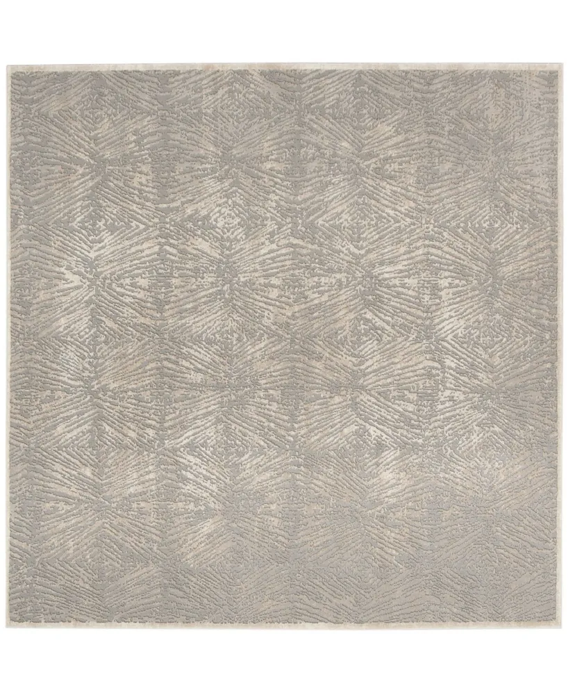 Safavieh Meadow MDW319 Ivory and Gray 6'7" x 6'7" Square Area Rug