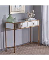 Arthur Modern Two Drawer Mirrored Console Table