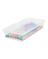 Iris 41 Quart Clear Storage Box, 1 Pack, Clear