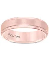 Satin Comfort-Fit Band Rose or Yellow Tungsten Carbide (6mm)