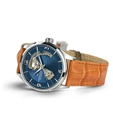 Hamilton Men's Swiss Automatic Jazzmaster Brown Leather Strap Watch 40mm