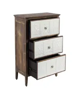 Modern 30" x 26" 3- Drawer Rectangular Cabinet