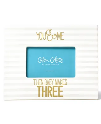 Coton Colors by Laura Johnson Stripe Frame You & Me Then Baby Makes Three