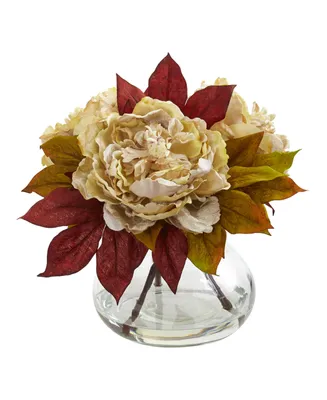 Nearly Natural Peony Artificial Arrangement