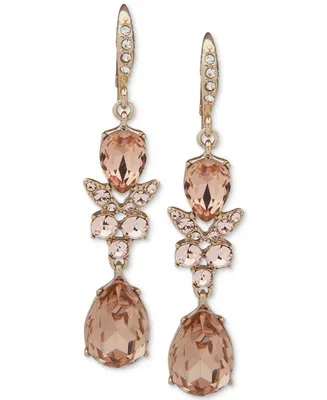 Givenchy Crystal Double Drop Earrings