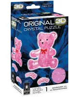 BePuzzled 3D Crystal Puzzle-Teddy Bear Pink