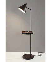 Adesso Oliver Wireless Charging Task Shelf Floor Lamp