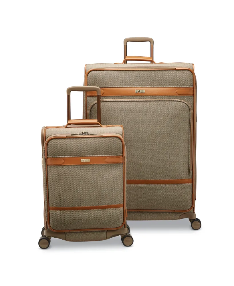 Hartmann Herringbone Dlx Extended Journey Expandable Spinner Suitcase