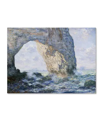 Monet 'The Manneporte' Canvas Art - 32" x 24" x 2"