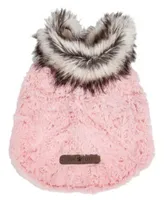 Pet Life Luxe Pinkachew Charming Faux Fur Dog Coat Jacket