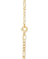 Italian Gold Figaro Link 18" Chain Necklace in 14k Gold