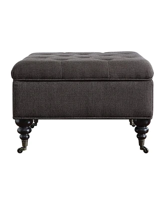 Serta Abbot Square Tufted Ottoman with Storage and Casters
