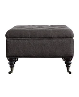 Serta Abbot Square Tufted Ottoman with Storage and Casters