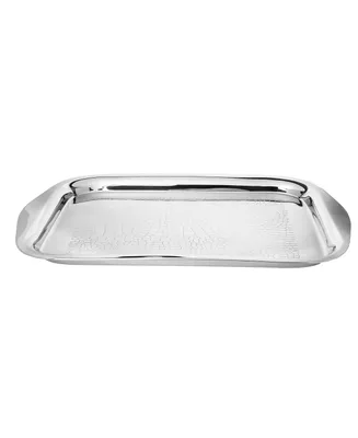 Classic Touch 19" Stainless Steel Rectangular Tray