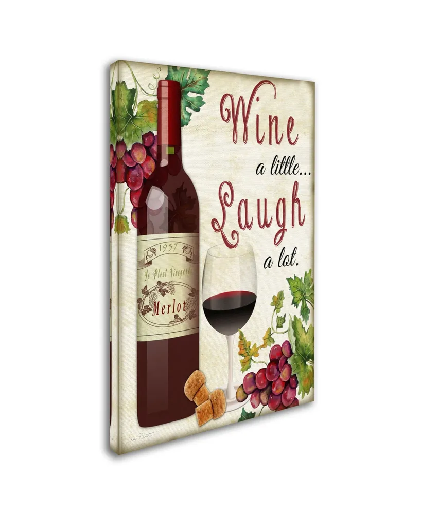 Jean Plout 'Wine 1' Canvas Art - 24" x 16" x 2"