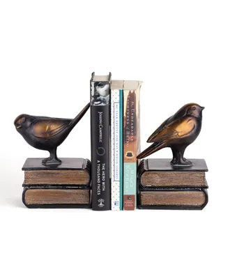 Danya B. Birds on Books Bookend Set