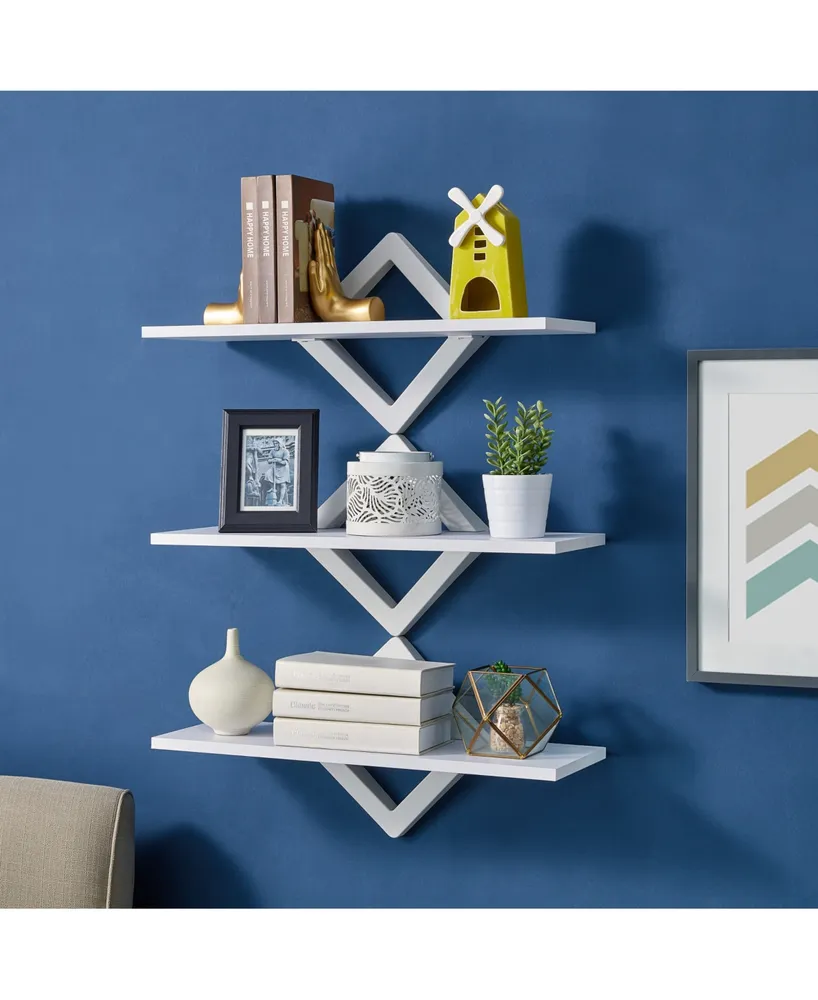 Danya B. Diamonds 3-Level Wall Mount Shelving System