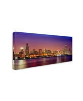Mike Jones Photo 'Chicago Dusk full skyline' Canvas Art