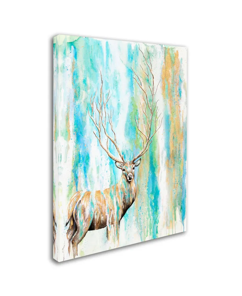 Michelle Faber 'Deer Tree' Canvas Art - 47" x 35" x 2"