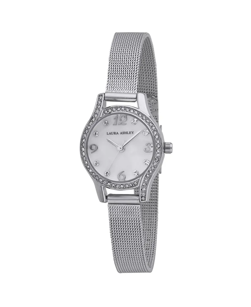 Laura Ashley Mini Silver Mesh Bracelet Watch