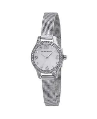 Laura Ashley Mini Silver Mesh Bracelet Watch