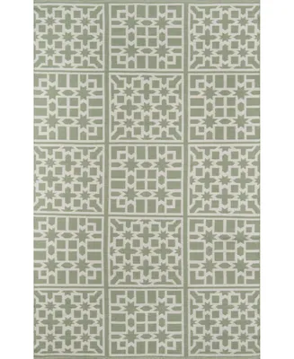 Palm Beach Lake Trail Green 8'6" x 11'6" Indoor/Outdoor Area Rug