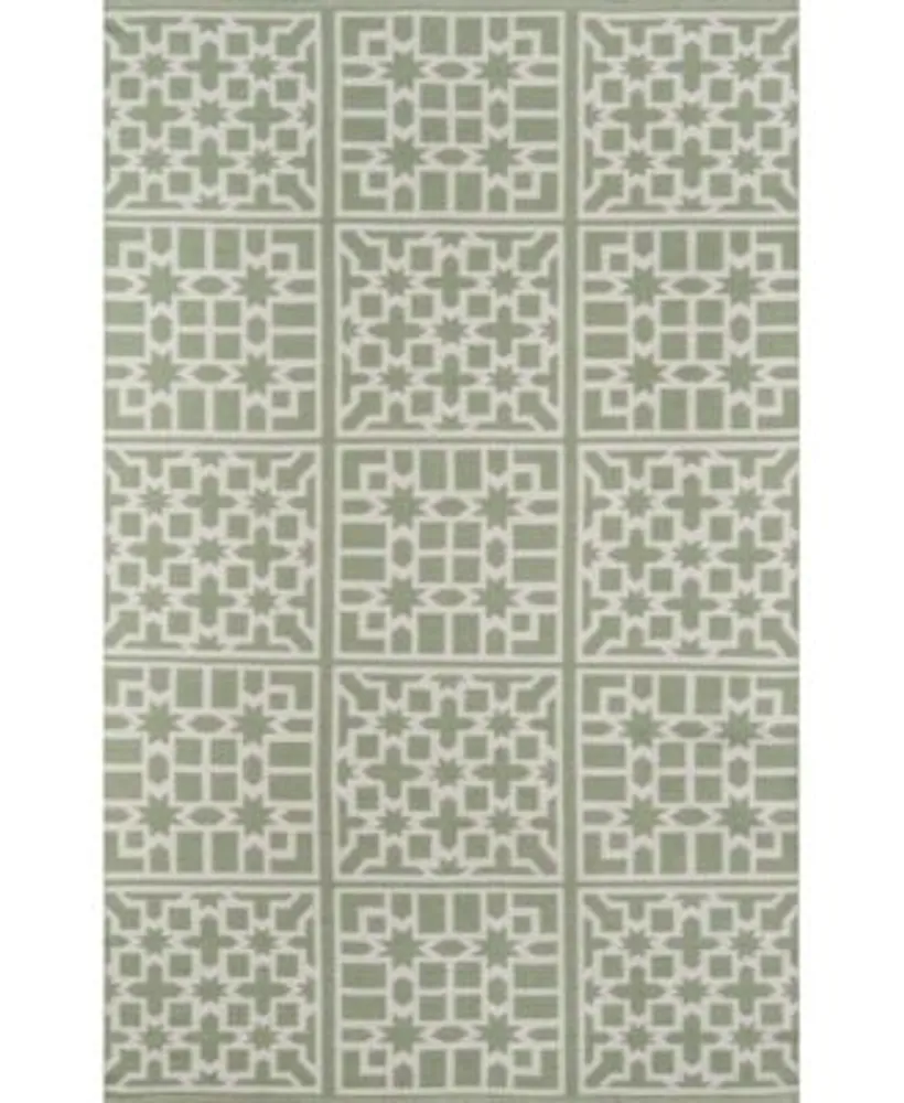 Palm Beach Lake Trail Green Indoor Outdoor Area Rug