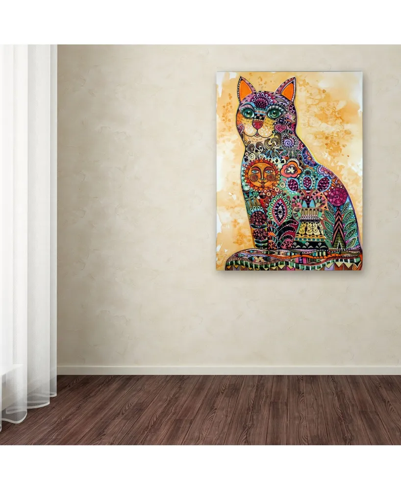 Oxana Ziaka 'Sun Cat' Canvas Art - 19" x 14" x 2"